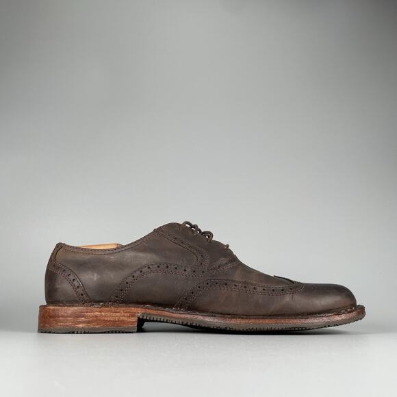 Sebago Handcrafted Men’s Size 8 D Brown Leather Brogue Oxfords Dress Shoes GUC main image 5